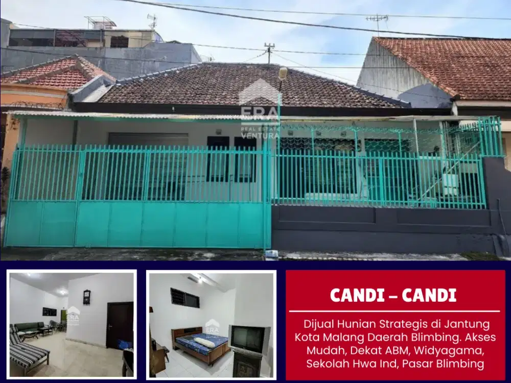 Dijual Hunian Strategis di Jantung Kota Malang Daerah Blimbing, Dekat ABM