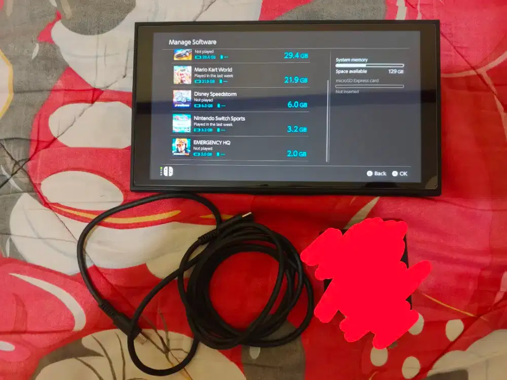 TABLET NINTENDO SWITCH 2 + 2 GAMES AAA