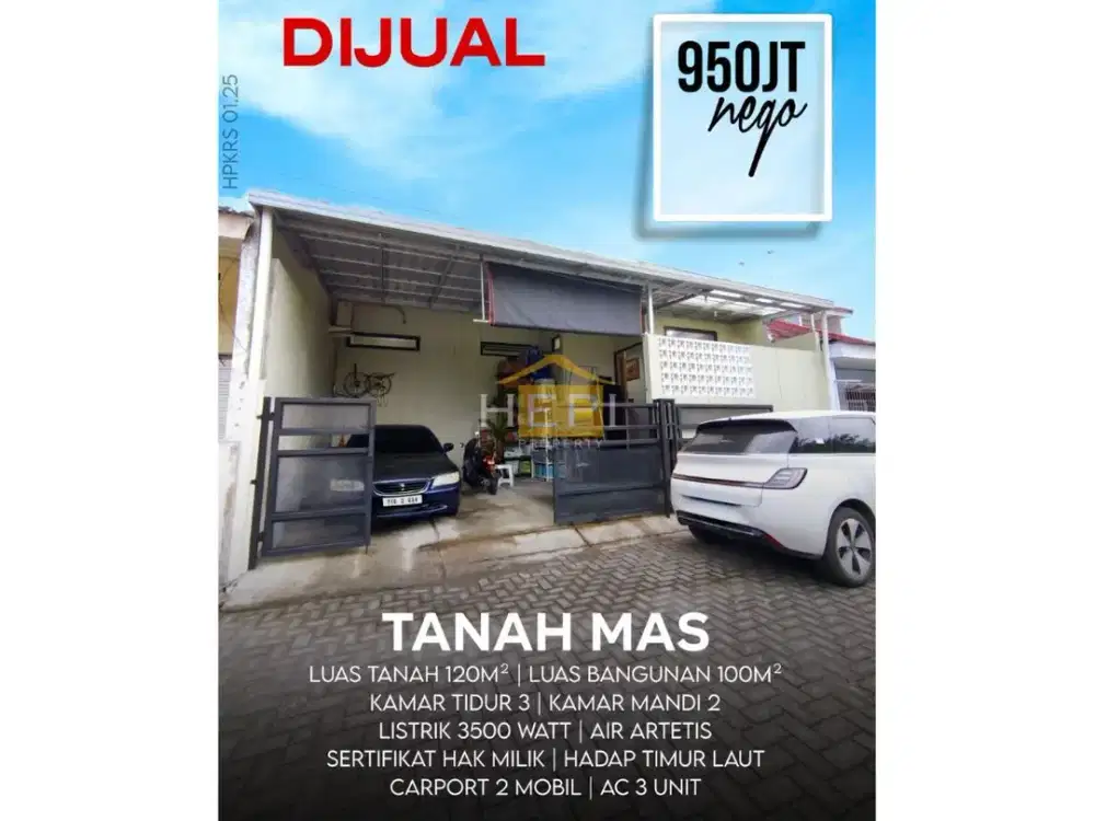 Dijual Rumah Bangunan baru di Tanah Mas Semarang