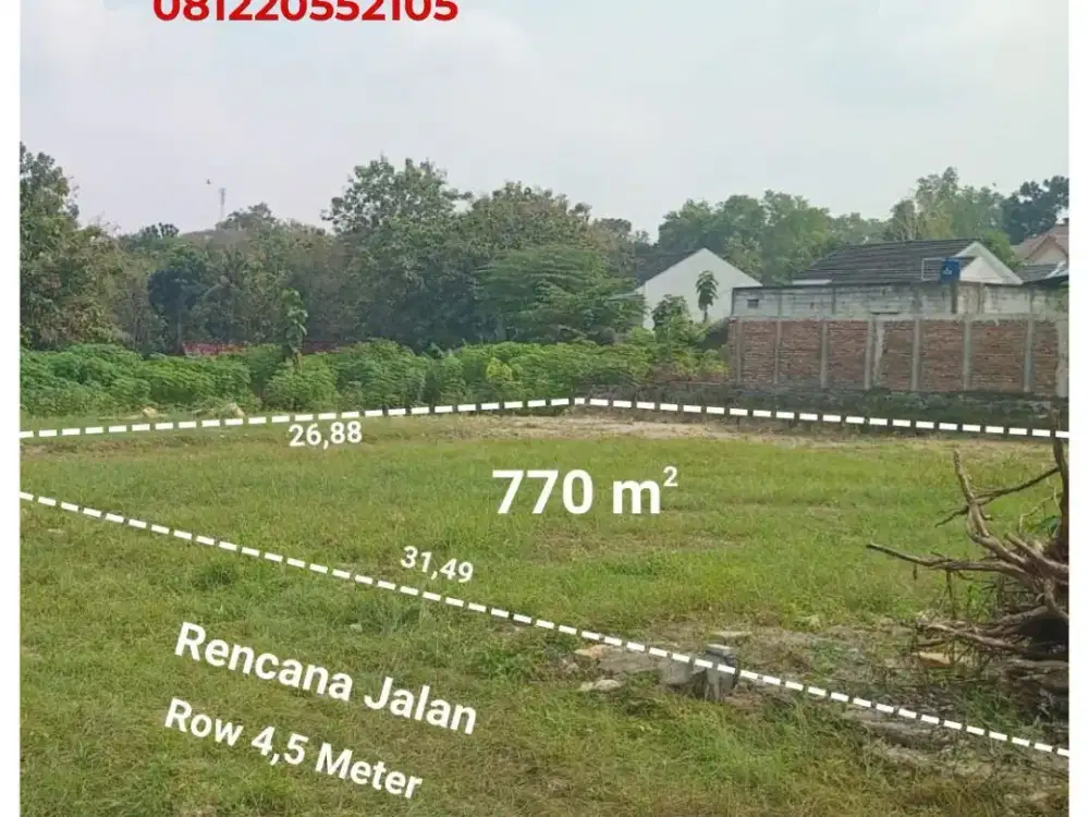 Tanah Siap AJB Notaris 5 Menit Kampus Islam Mulia Yogyakarta