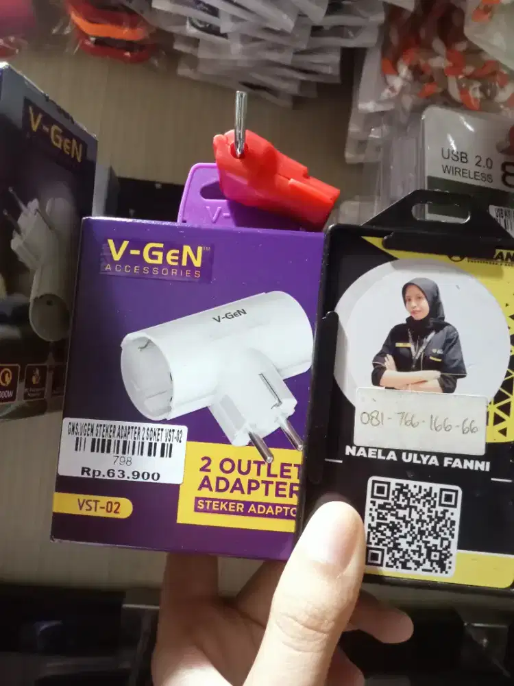 VGEN STEKER ADAPTER 2 SOKET VST-02| ATLANTIS DAHSYAT