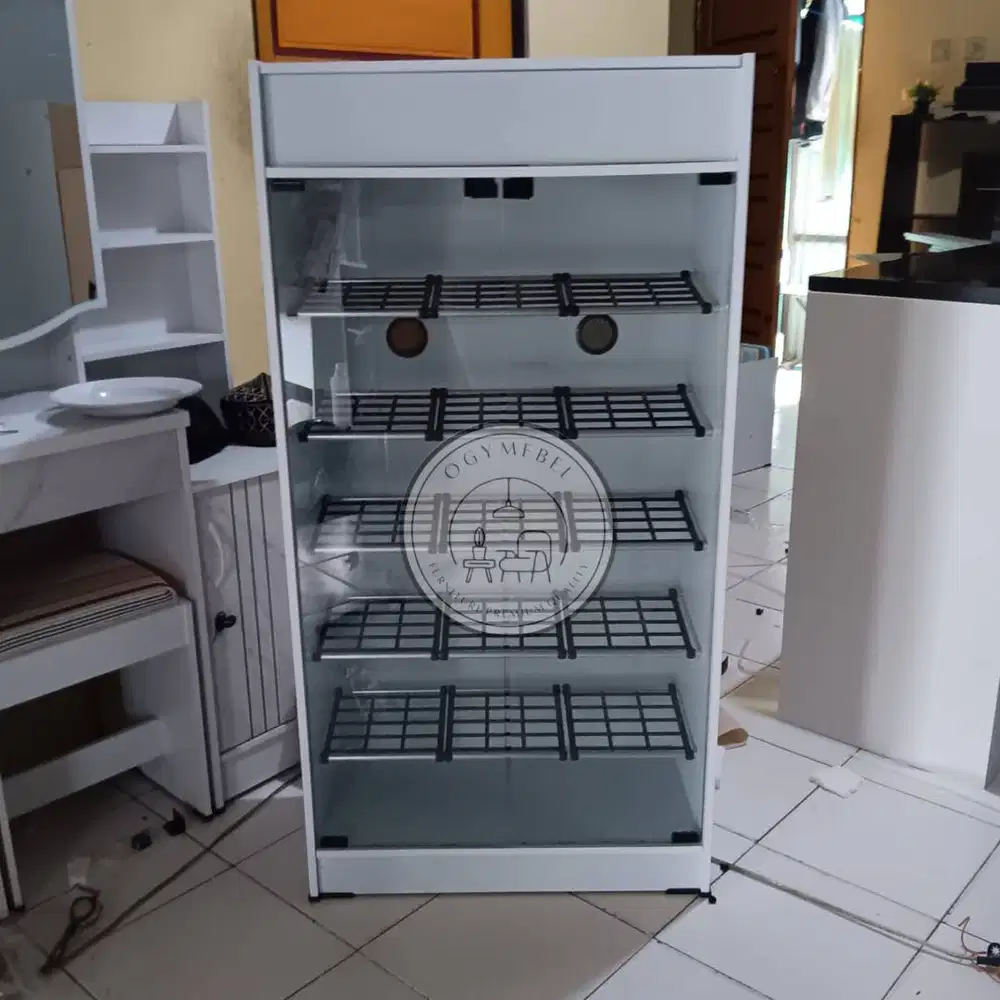 PROMO RAK SEPATU 5 TINGKAT PUTIH MINIMALIS SALE