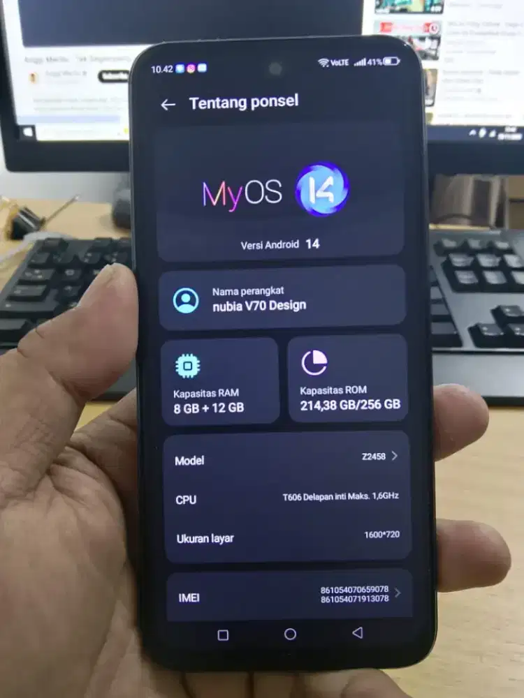Zte Nubia V70 Design Nfc 8/256 GB Cipondoh