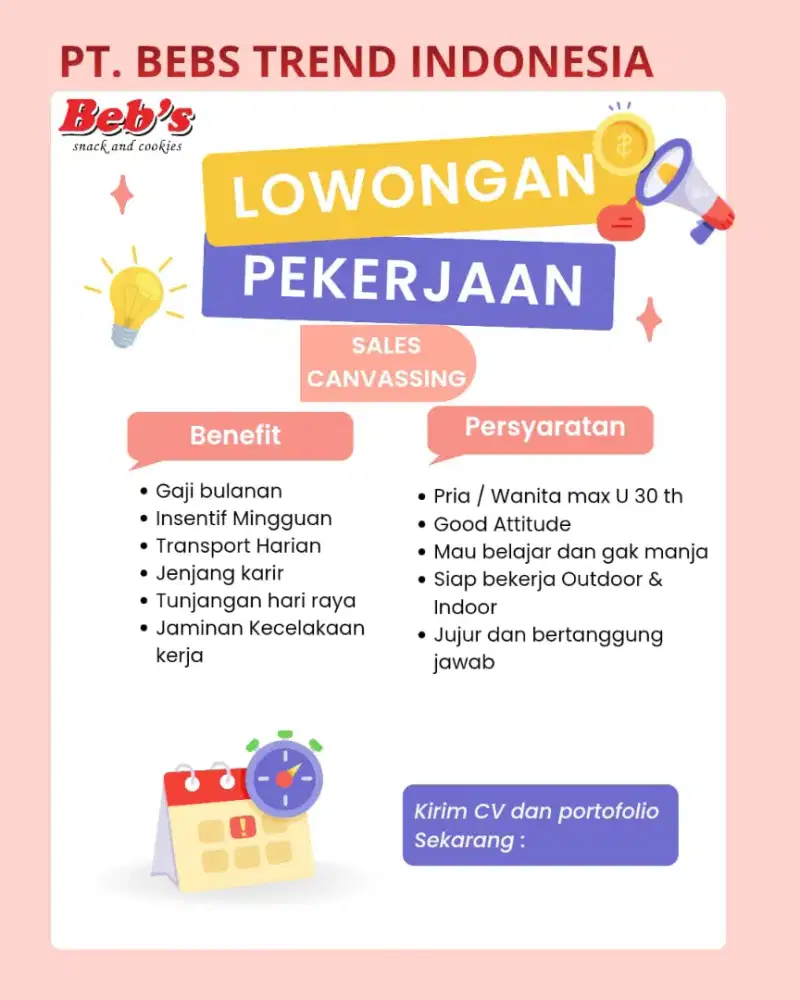 Lowongan kerja sales canvasing