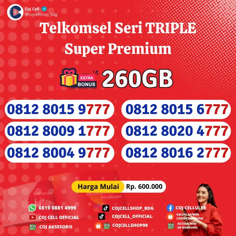 Nomor cantik Telkomsel