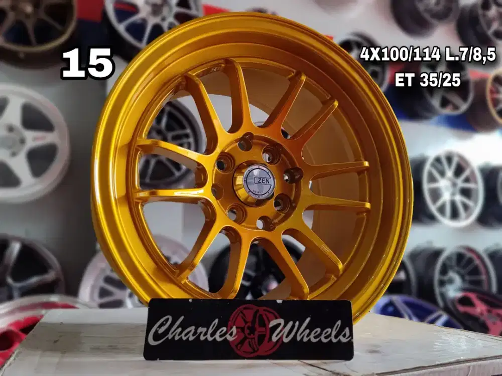VELG VENOM 5 GOLD R15 MURAH