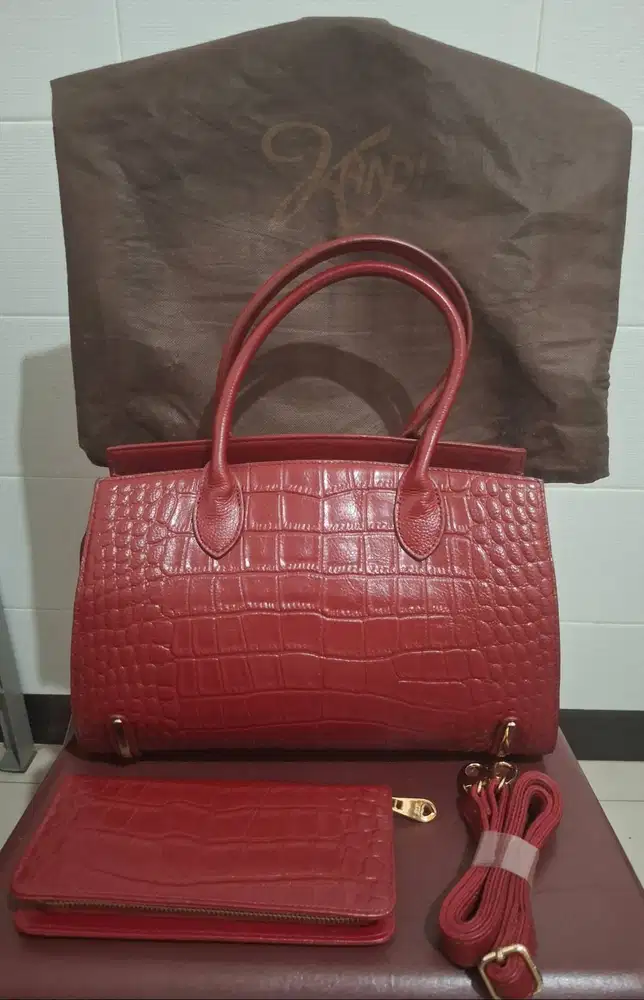 Kandi tas dan dompet kulit asli dari Taiwan