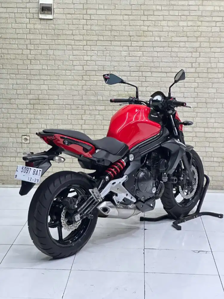 Perfect Condition!!Kawasaki ER6N 2012 Red Plat Jatim Mulus-Mustika