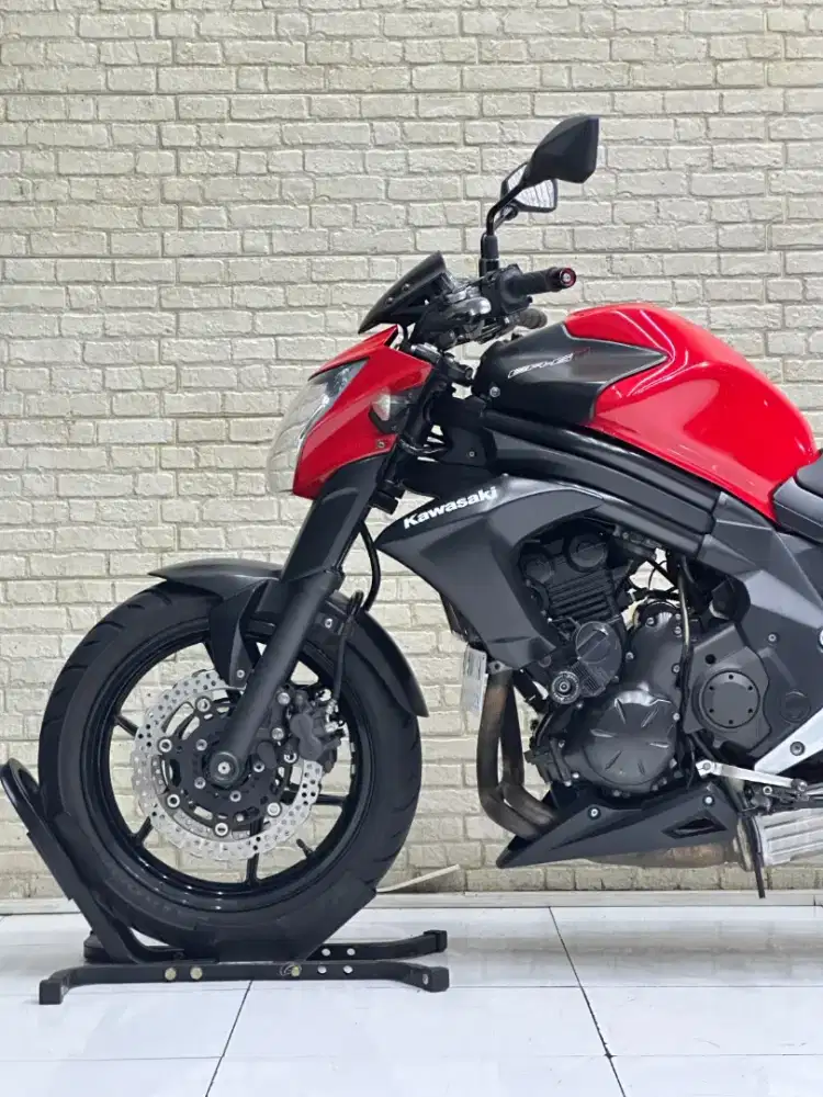 Perfect Condition!!Kawasaki ER6N 2012 Red Plat Jatim Mulus-Mustika