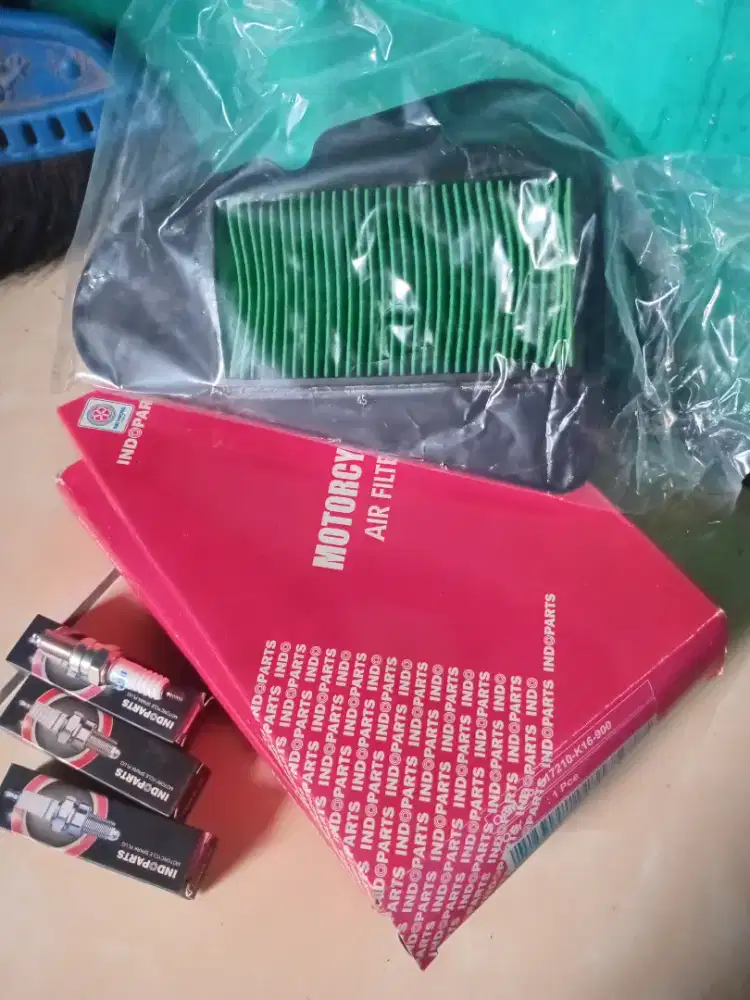 AIR FILTER DAN BUSI UNTUK MOTOR HONDA