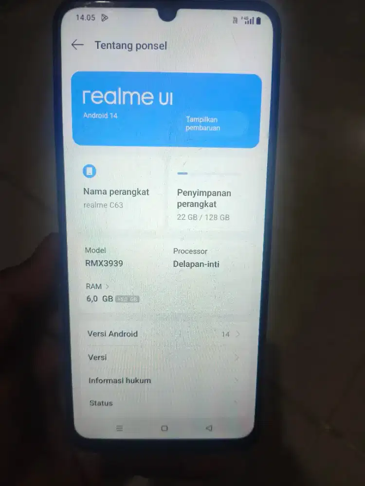 Realme c63 ram 6/128
