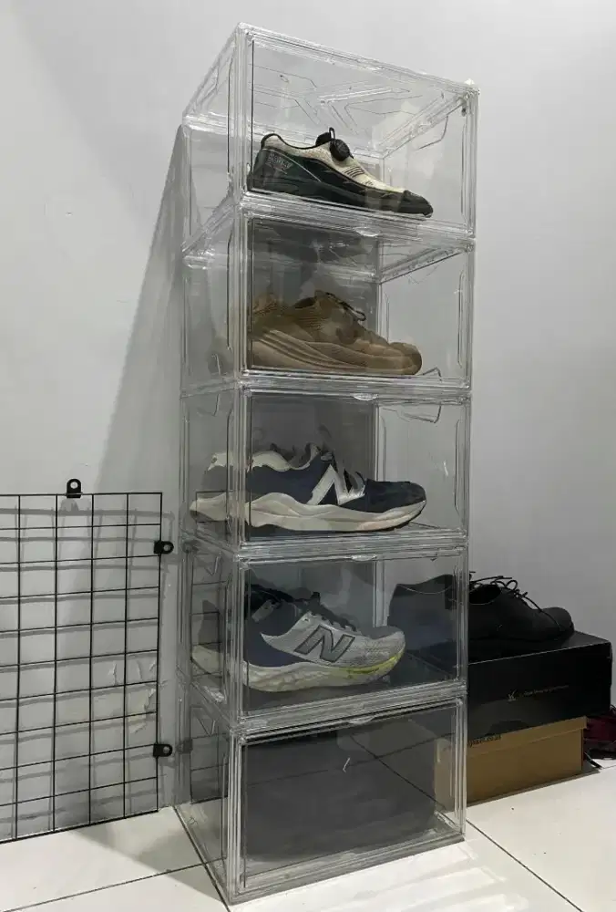 Kotak Sepatu Mika Transparant