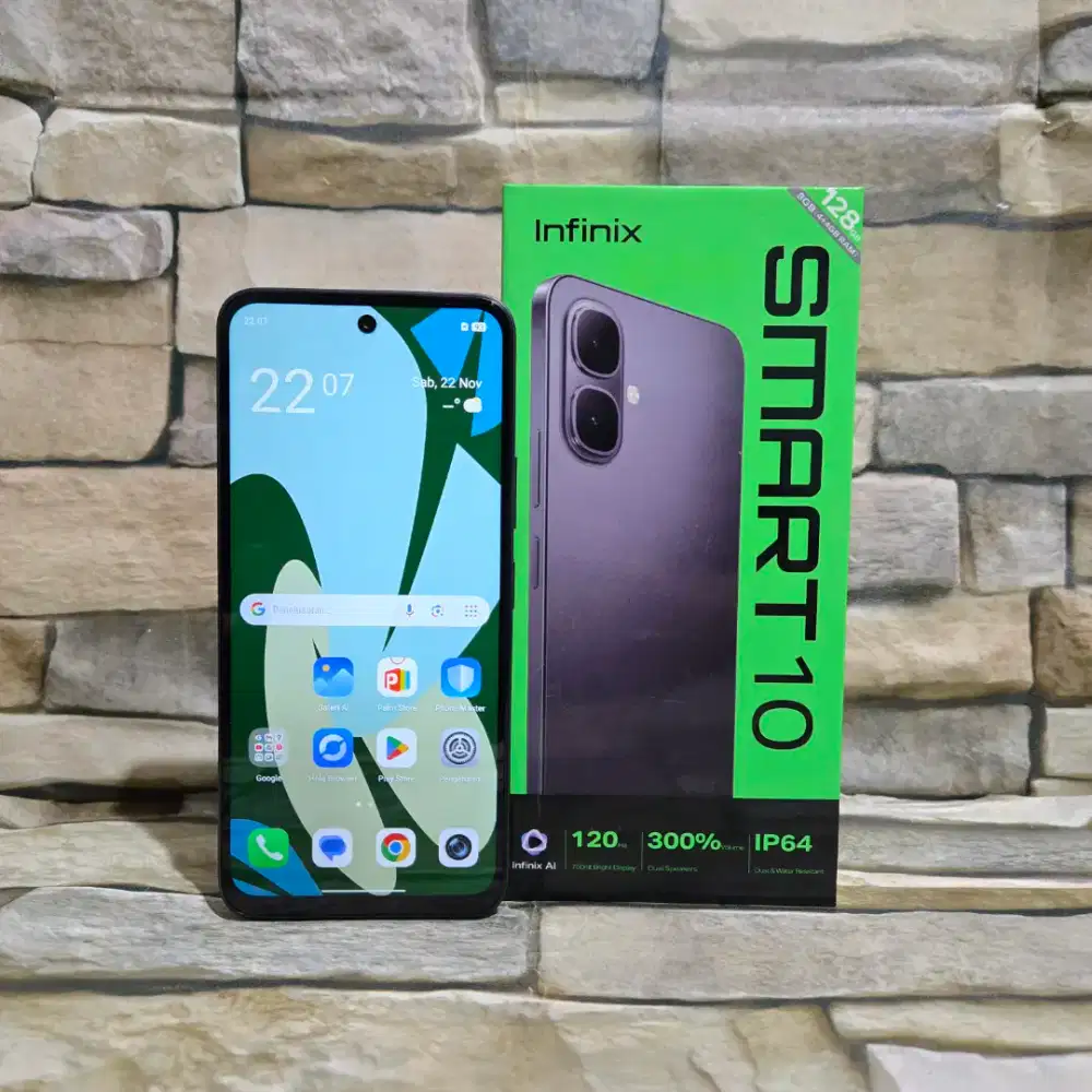 Infinix Smart 10 4/128 4G Fulset segel mulus 98% Garansi panjang