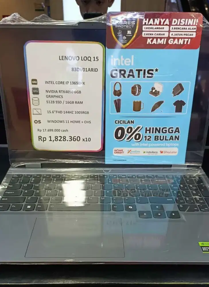 LENOVO LOQ 15 dengan cicilan 0% Home credit