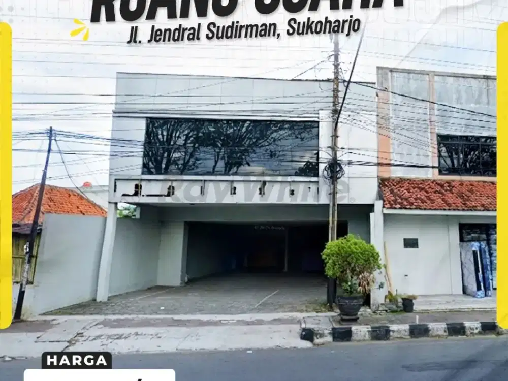 Sewa Ruang Usaha Strategis Tengah Kota di Jl Jendral Sudirman Sukoharjo