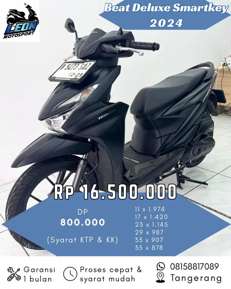 Beat duluxe smarkey 2025, jual beli motor seken
