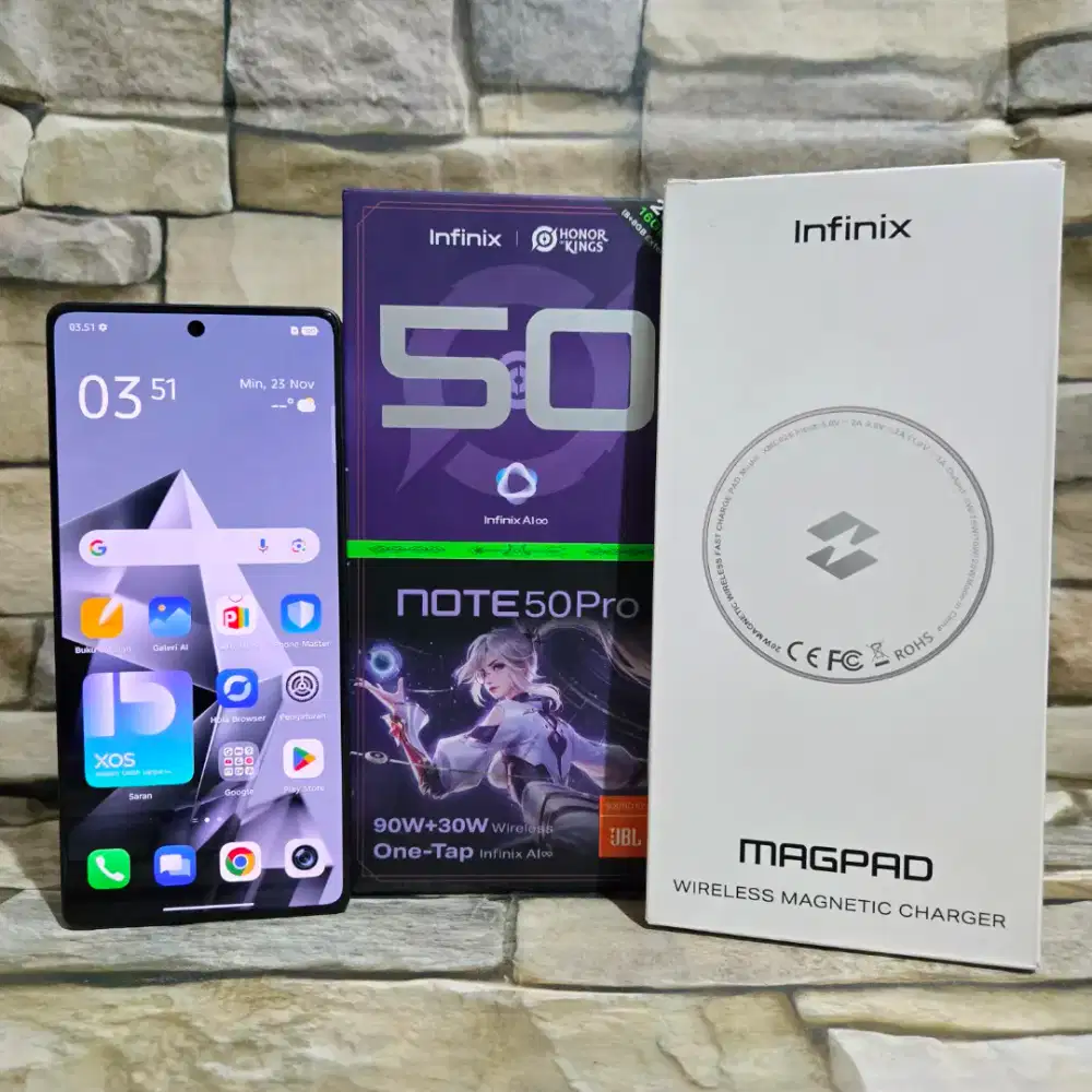 Infinix Note 50 Pro 8/256 Black Fulset segel mulus 98% Garansi panjang