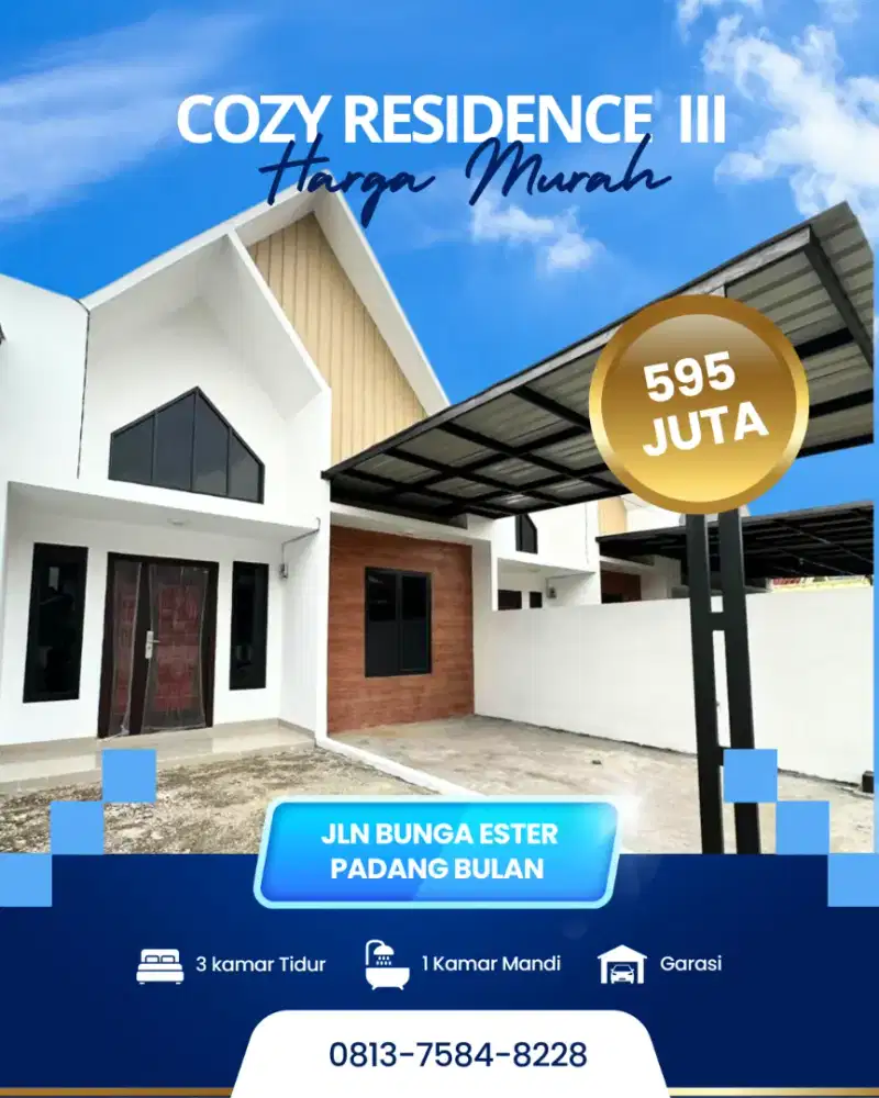 PERUMAHAN COZY TAHAP 3 UTARA TIPE 60