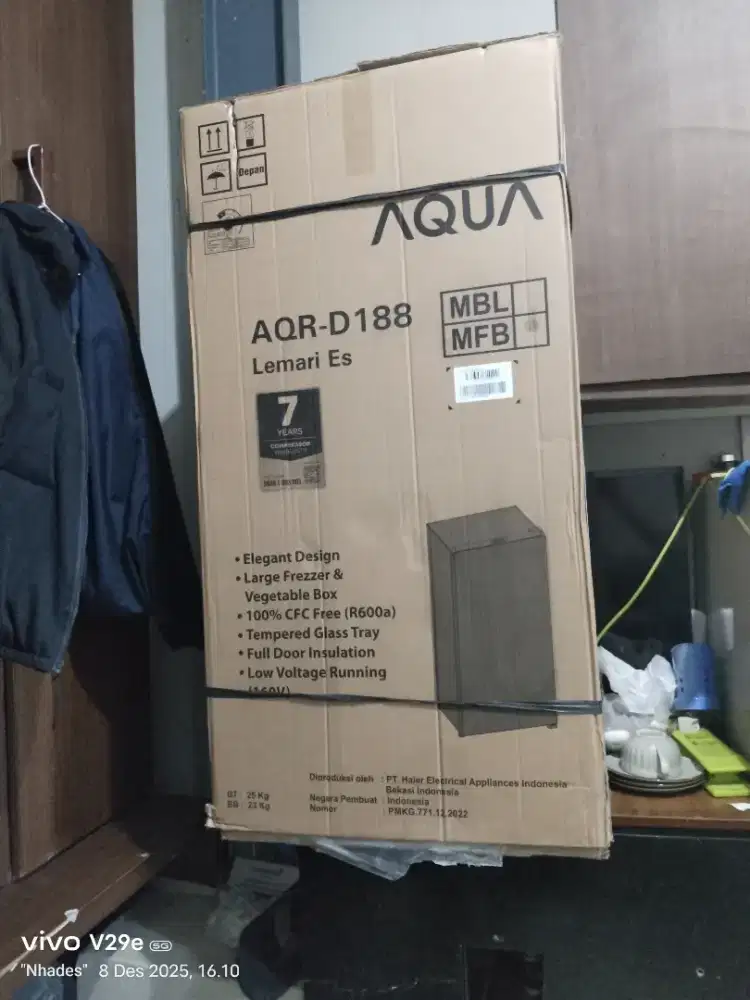 Kulkas 1 pintu meret aqua