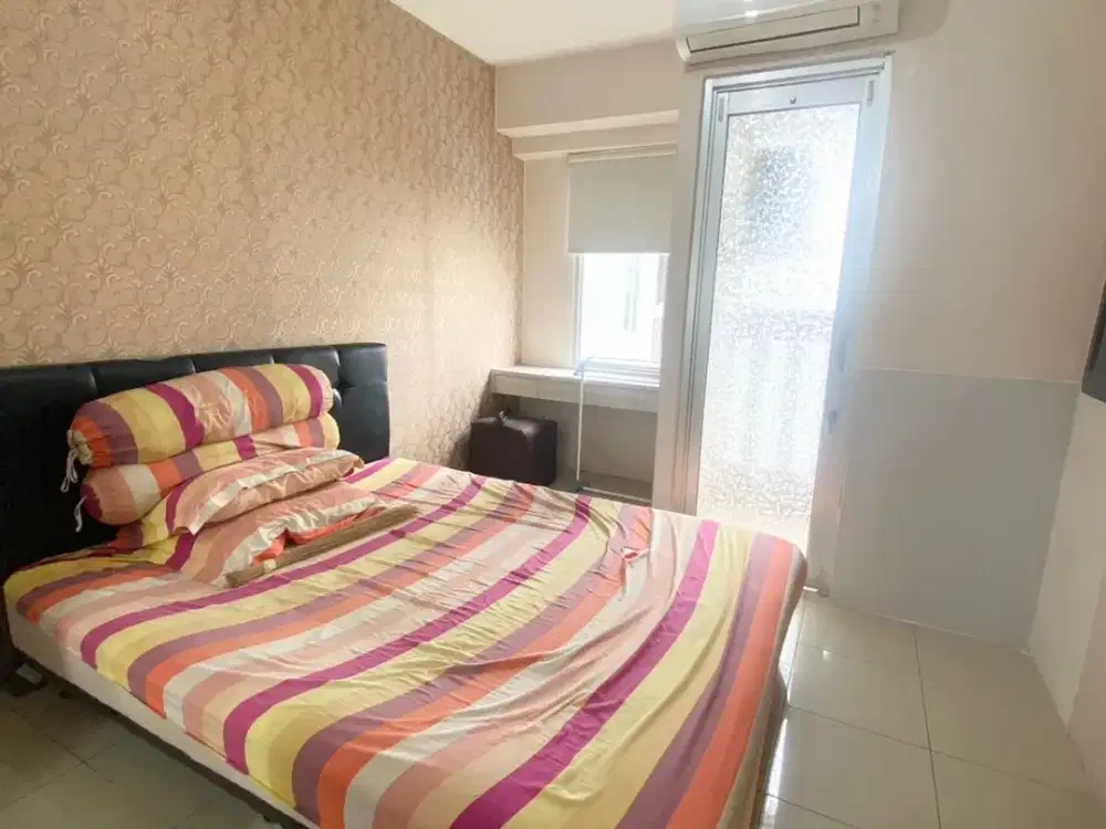 Apartemen green bay pluit, Tower favorit Studio full furnished siap huni view kolam harga bagus!!