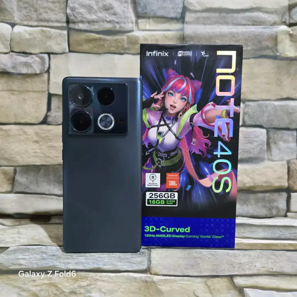 Infinix Note 40s 8/256 Fulset segel mulus 98%