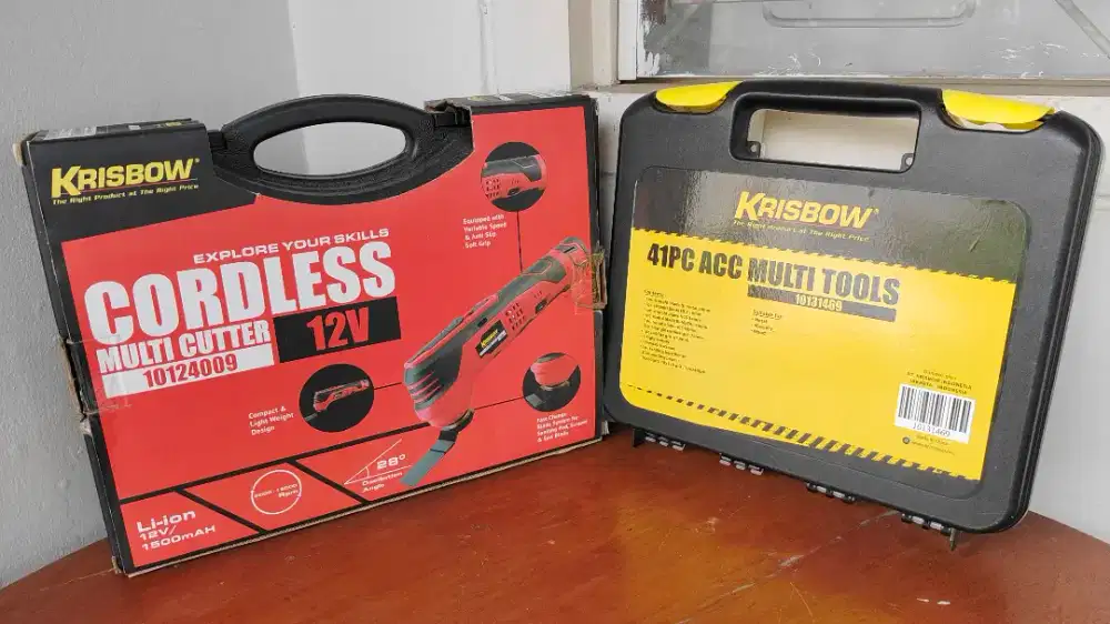 Mesin Multi cutter cordless krisbow kondisi bekas masih bagus