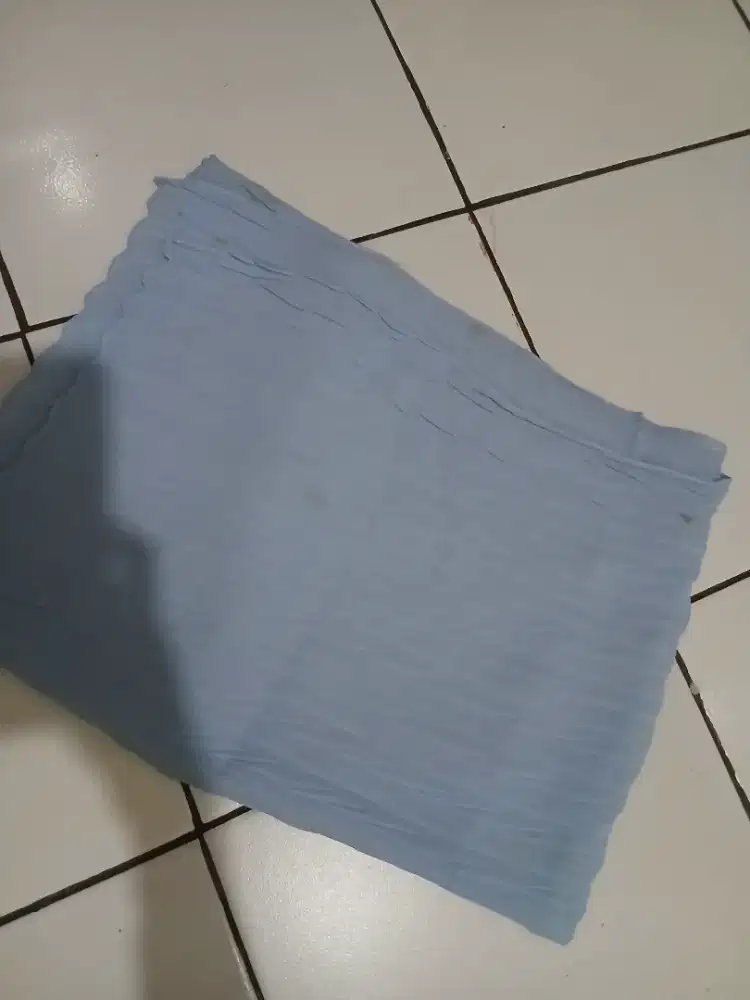 Pashmina Plisket -Warna Biru