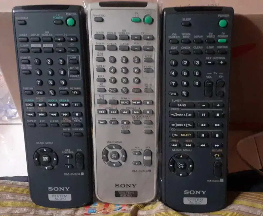 Jual Cepat Remot Sony System Audio (3 pcs)