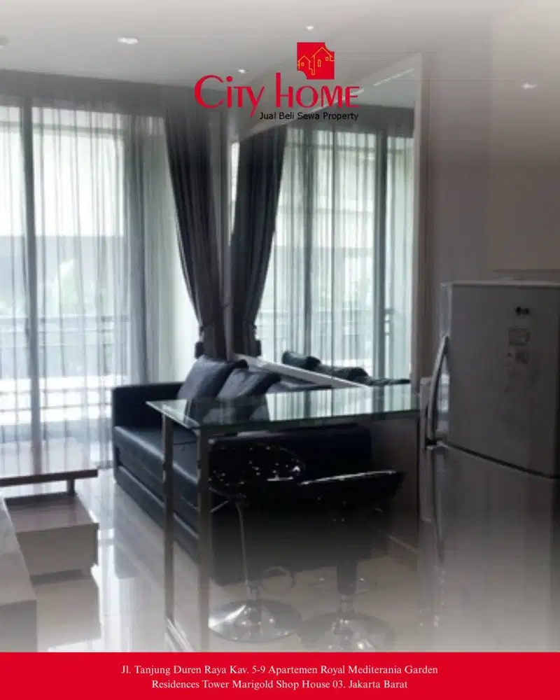 Dijual Cepat Apartemen 2 Kamar Lantai Rendah Central Park Residences