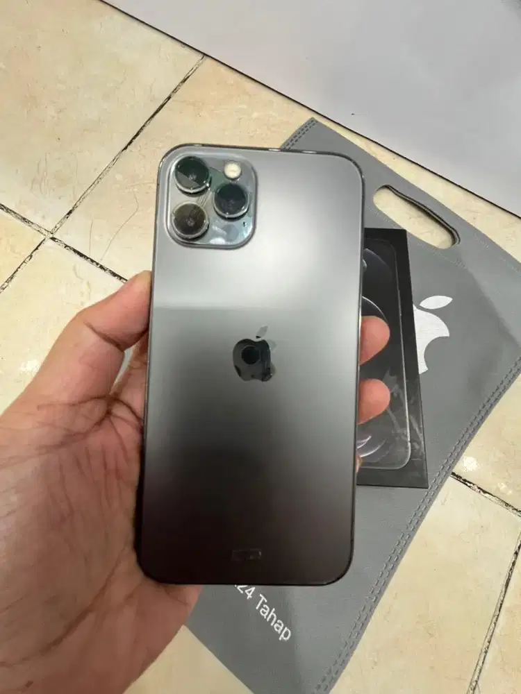 IPHONE 12 pro 128 eks ibox bh 97% grey minus pemakaian
