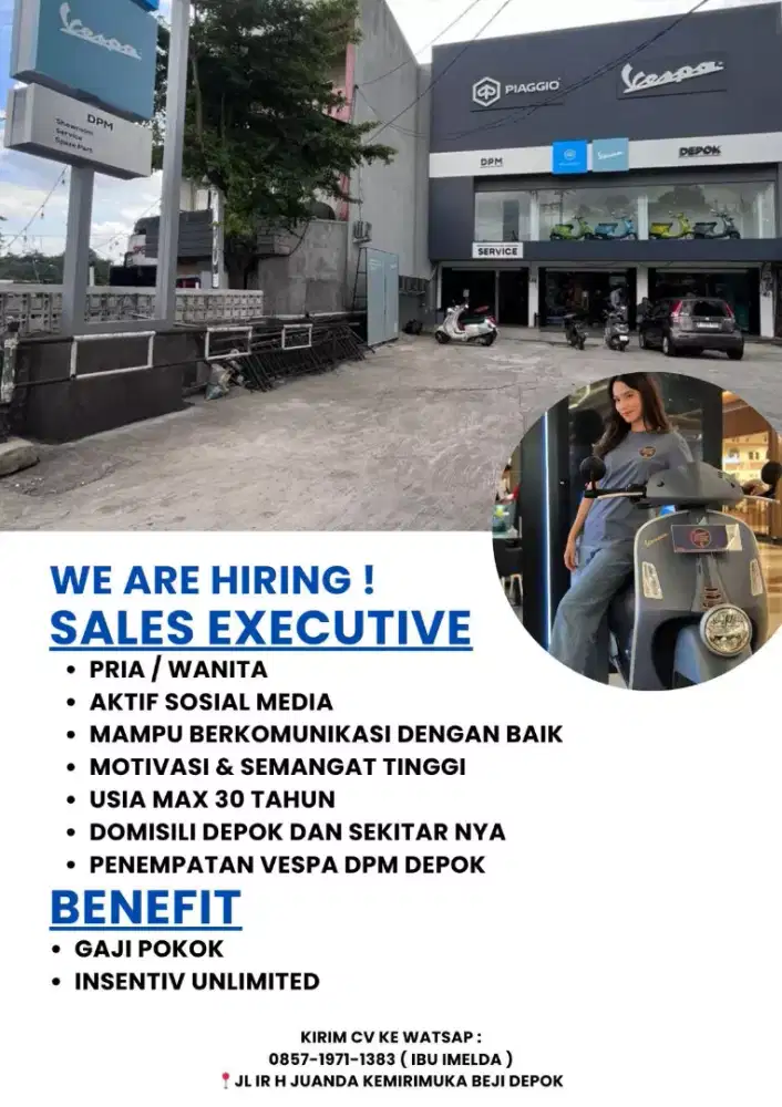 Sales Vespa Juanda Depok