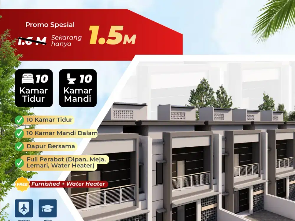 RUMAH KOS DEKAT KAMPUS UMM DAN UNIBRAW KOTA MALANG