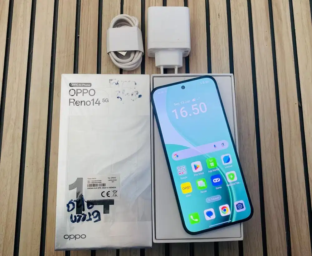 Oppo reno 14 5G (8/256) lengkap ori mulus no minus