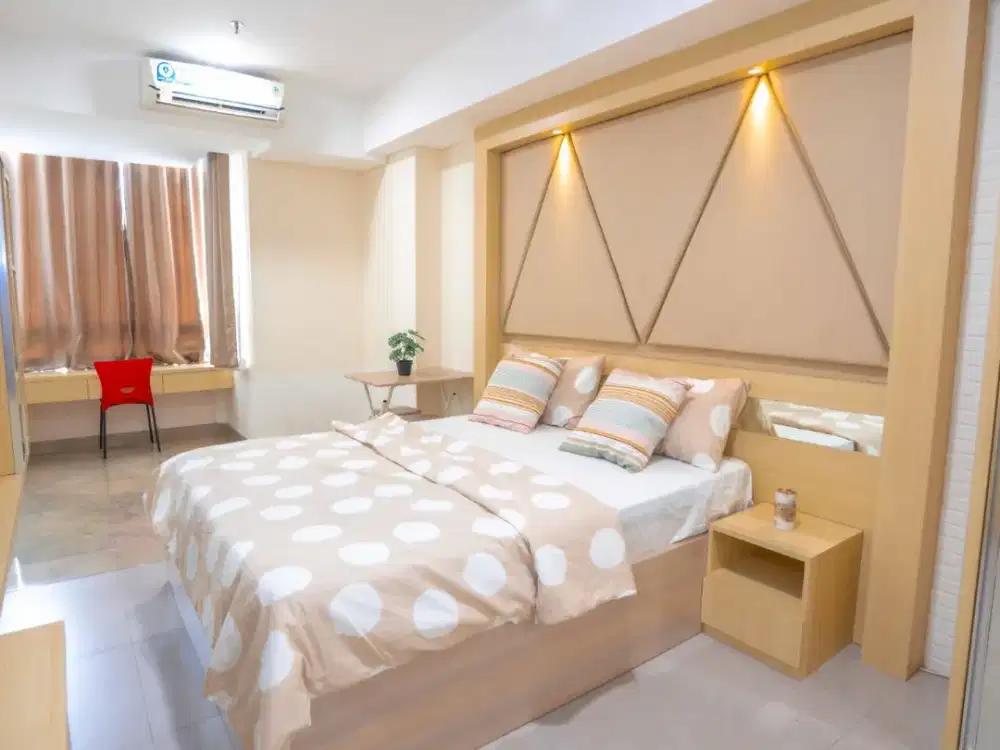 Disewakan Apartemen Skandinavia Tipe Studio Fully Furnished 15min Bandara Soekarno Hatta Tangerang