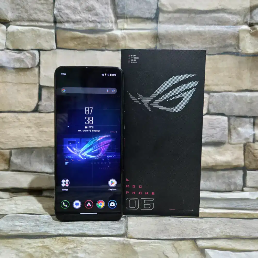 Asus Rog 6 8/256 Kelengkapan Hp dan Dos aja Segel Normal Mulus 95%