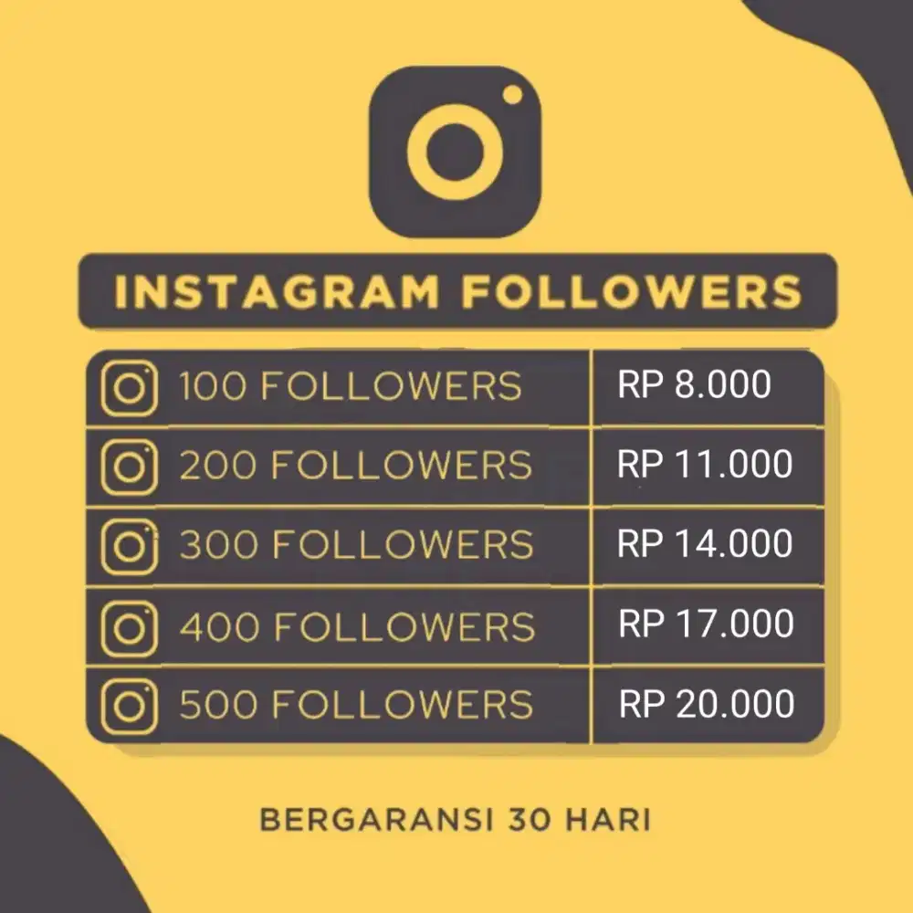 Jasa nambah Like dan Followers Social media.