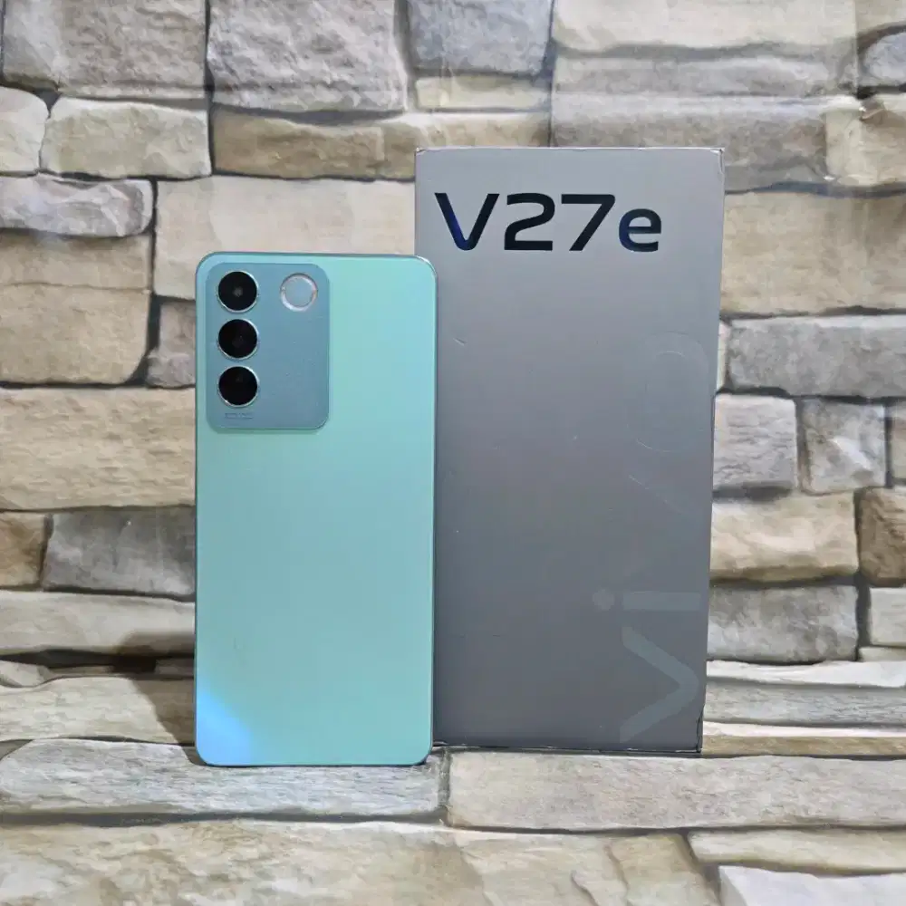 Vivo V27e 4G 8/256 Green Fulset segel mulus 95%