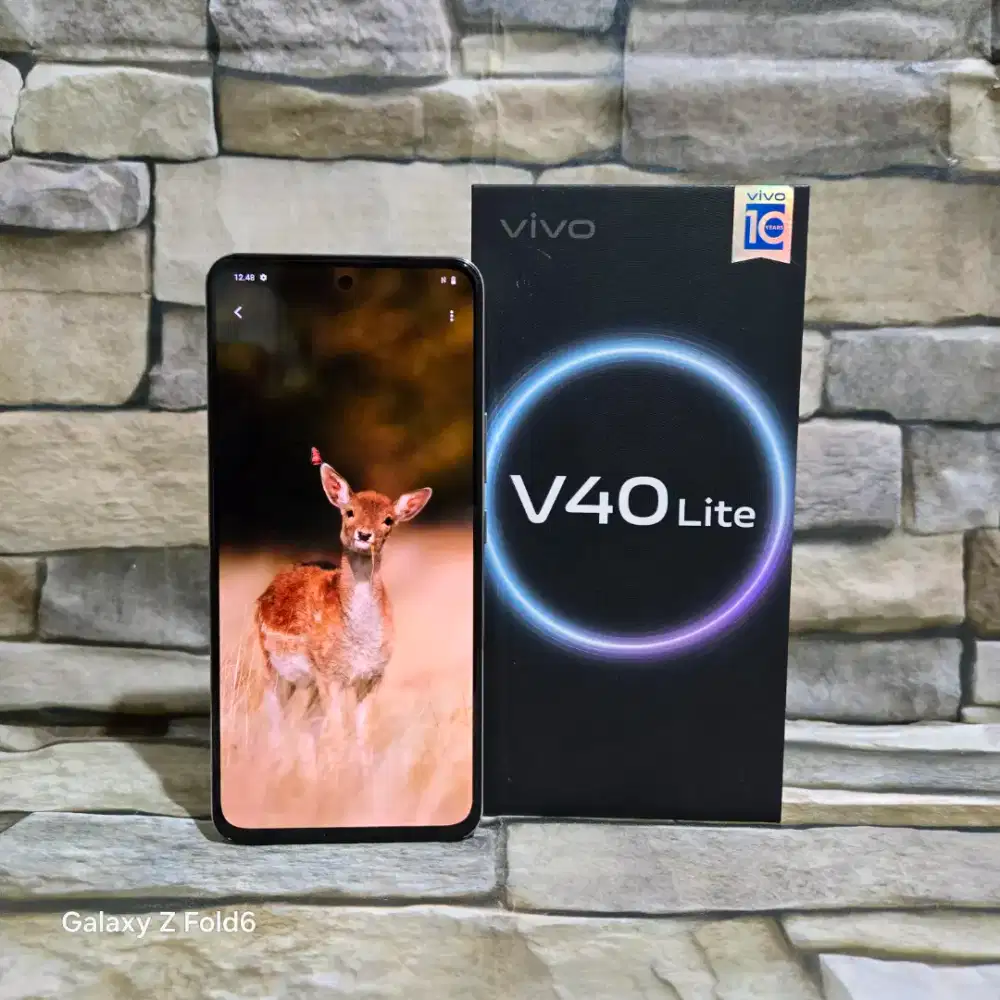 Vivo V40 Lite 4G 8/256 Silver Fulset segel mulus 98% Garansi panjang
