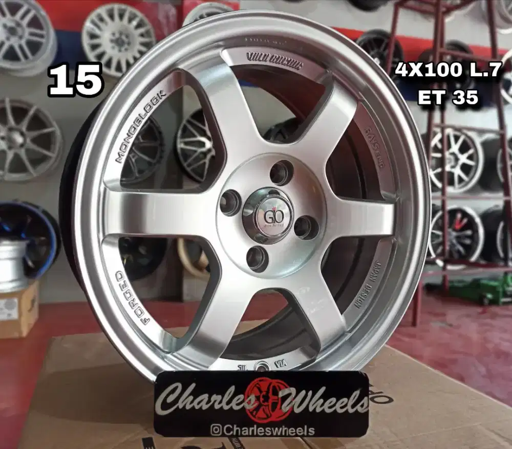 VELG TE37 GIO RING 15 MURAH