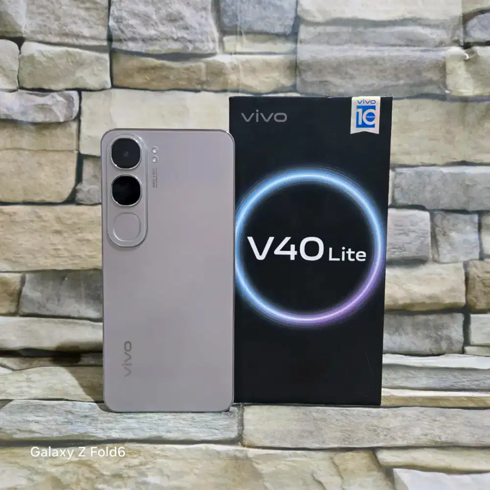 Vivo V40 Lite 4G 8/128 Silver Fulset segel mulus 98% Garansi
