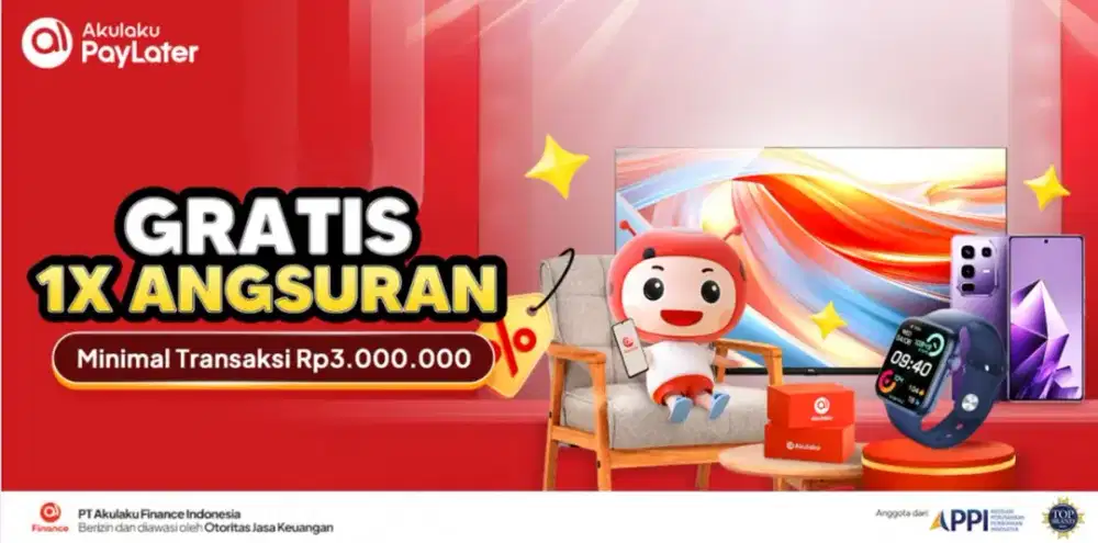 Cicilan Hp, elektronik, laptop, furniture murah hanya di Akulaku