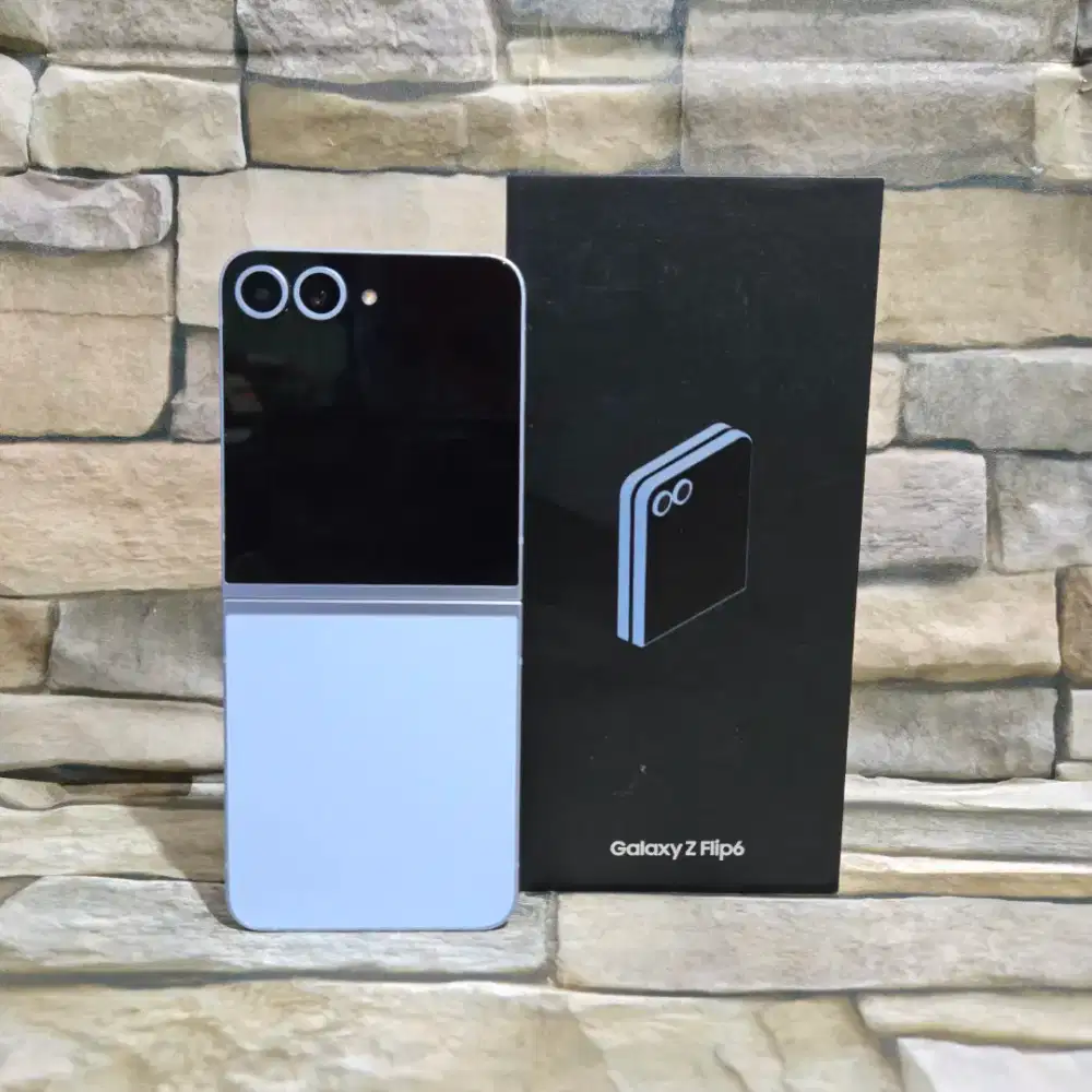 Samsung Galaxy Z Flip 6 12/256 Blue Fulset segel mulus 98%