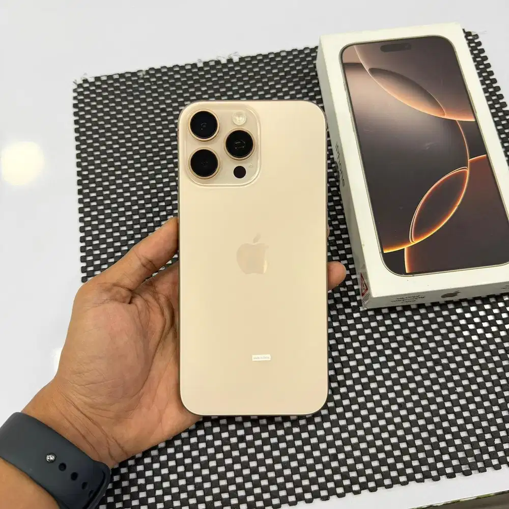 iPhone 16 Pro Max 512GB Dessert Titanium iBox Garansi 5 Bulan