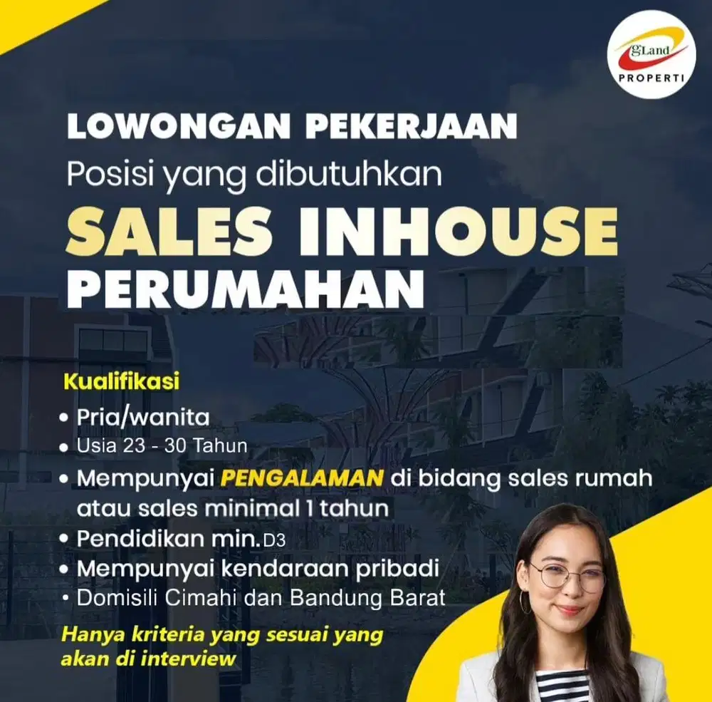 Loker Sales Marketing Properti di Padalarang Bandung Barat