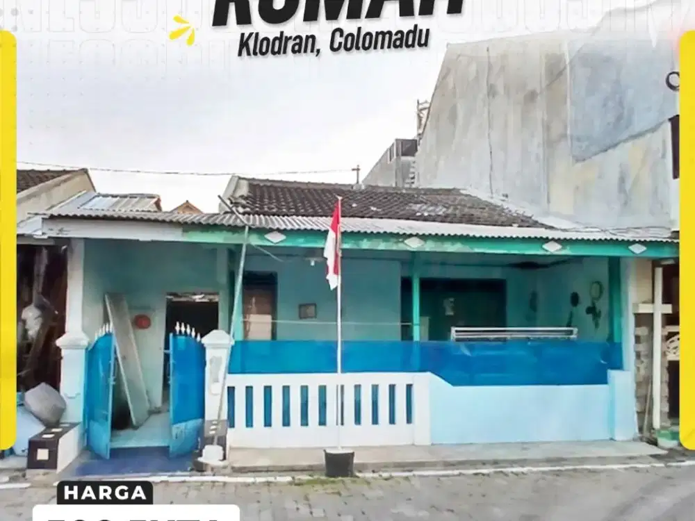Rumah 2 kamar luas 92 meter di klodran Colomadu Karanganyar dekat Tol Solo