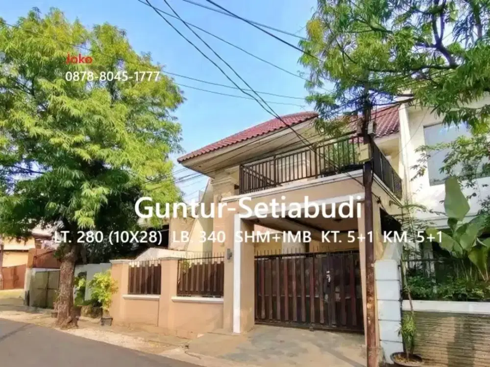 Rumah Bagus 2 Lt Termurah di Guntur, Setiabudi, Jakarta Selatan