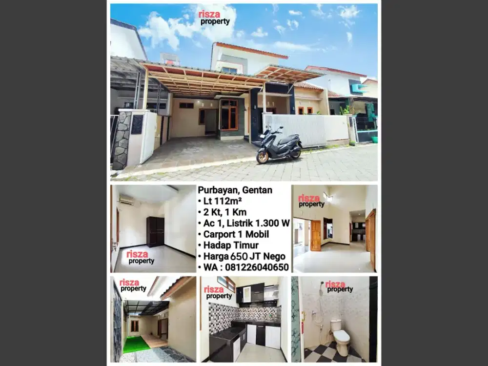 Jual Rumah Siap Pakai Area Purbayan Gentan, Dekat Laweyan, Purwosari