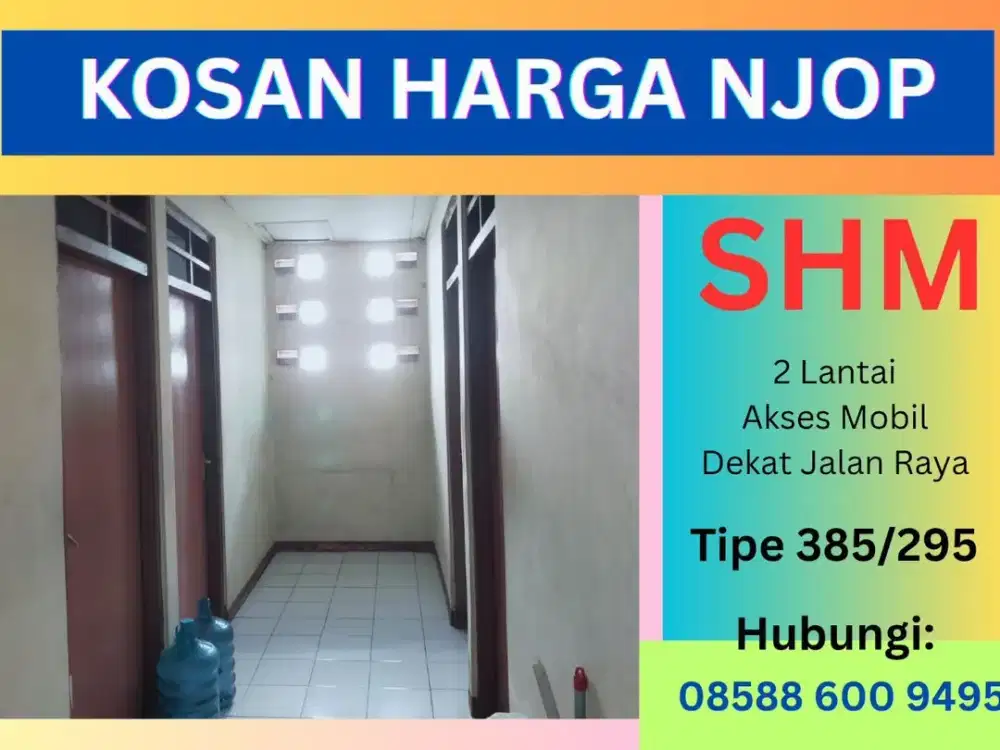 JUALRUMAH KOSAN TERMURAH, HARGA NJOP, Utan Kayu Jaktim, SHM, NEGO