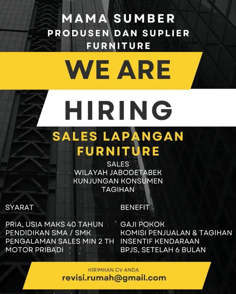 Sales Lapangan Furniture
