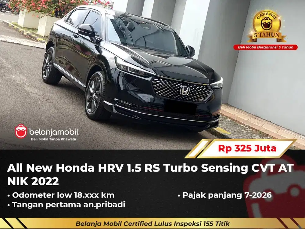 [ GARANSI 5TH ] Honda HRV HR-V HR V 1.5 RS Turbo Sensing AT 2022/2023